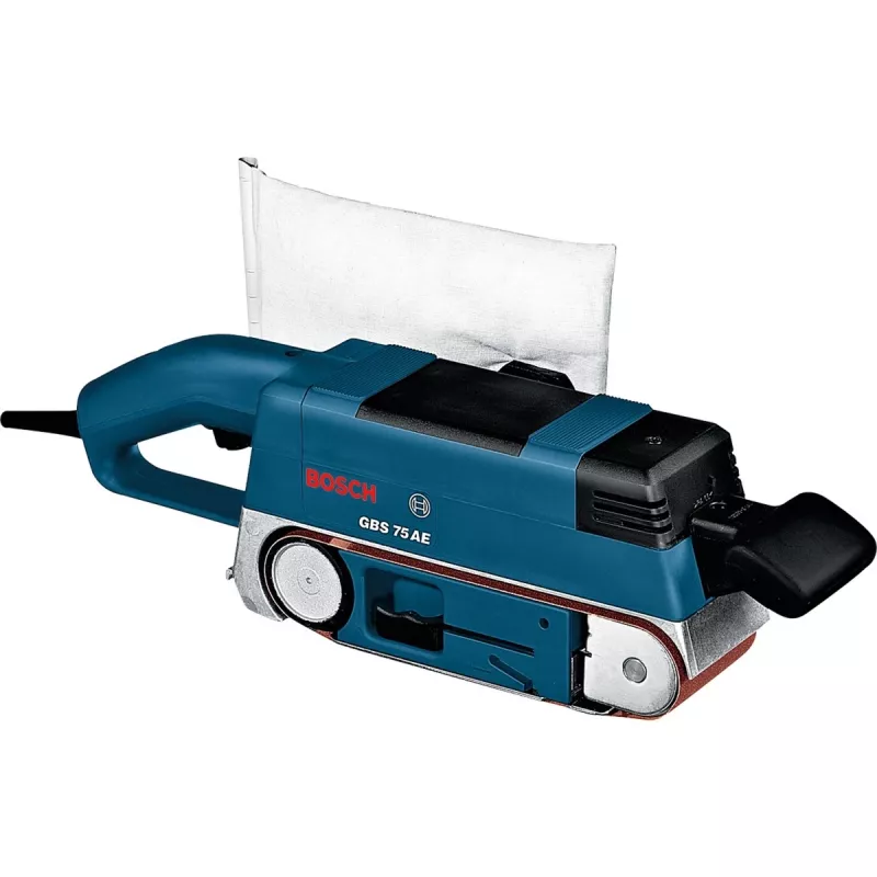 Szlifierka taśmowa Bosch GBS 75 AE niebieska 750 W