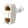 METZ CONNECT BTR Cable Sharing Adapter pnp 3 - Netzwerk-Splitter - RJ-45 (W) zu RJ-45 (M) - 8,9 cm - Grau (Packung mit 2) (130548-03-E)