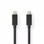 Kabel USB Nedis 2m 3.2 Gen 2x2 100W, 4K@60Hz, 20 Gb/s (CCGL64020BK20)