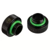 Adapter G1/4 cala gwint zewnętrzny do rurki sztywnej 14mm, BitsPower Touchaqua TA-FH14-GB, 2 szt., czarny