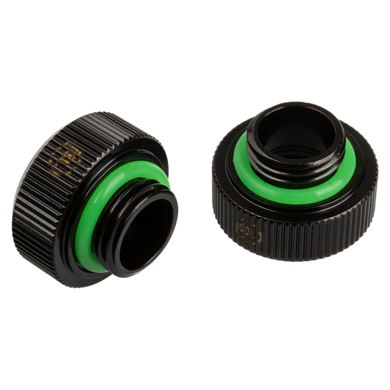 Adapter G1/4 cala gwint zewnętrzny do rurki sztywnej 14mm, BitsPower Touchaqua TA-FH14-GB, 2 szt., czarny