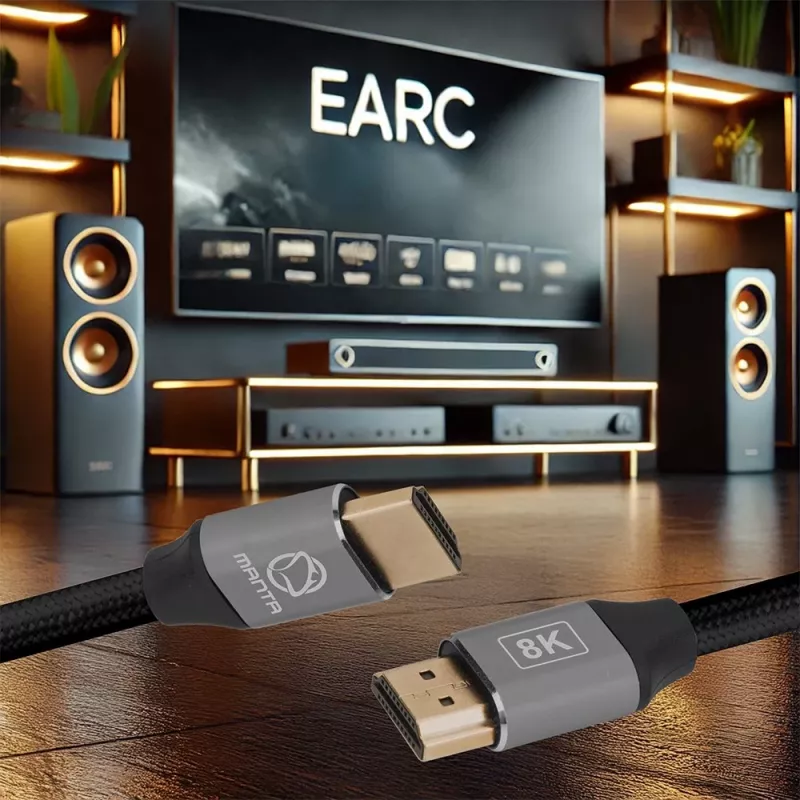 Kabel HDMI MANTA HDMI-1.5MC 1,5 m, obsługa do 8K