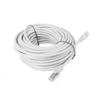 LANBERG Cat5e U/UTP RJ-45 Patch kabel PCU5-10CC-1500-S, 15 m, szary, CCA, 26 AWG, 100 MHz