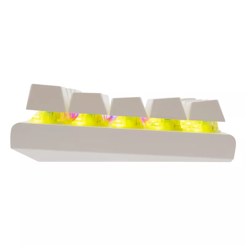 Klawiatura mechaniczna White Shark Wakizashi-2 US czerwony Switch, układ Tenkeyless/US, biała