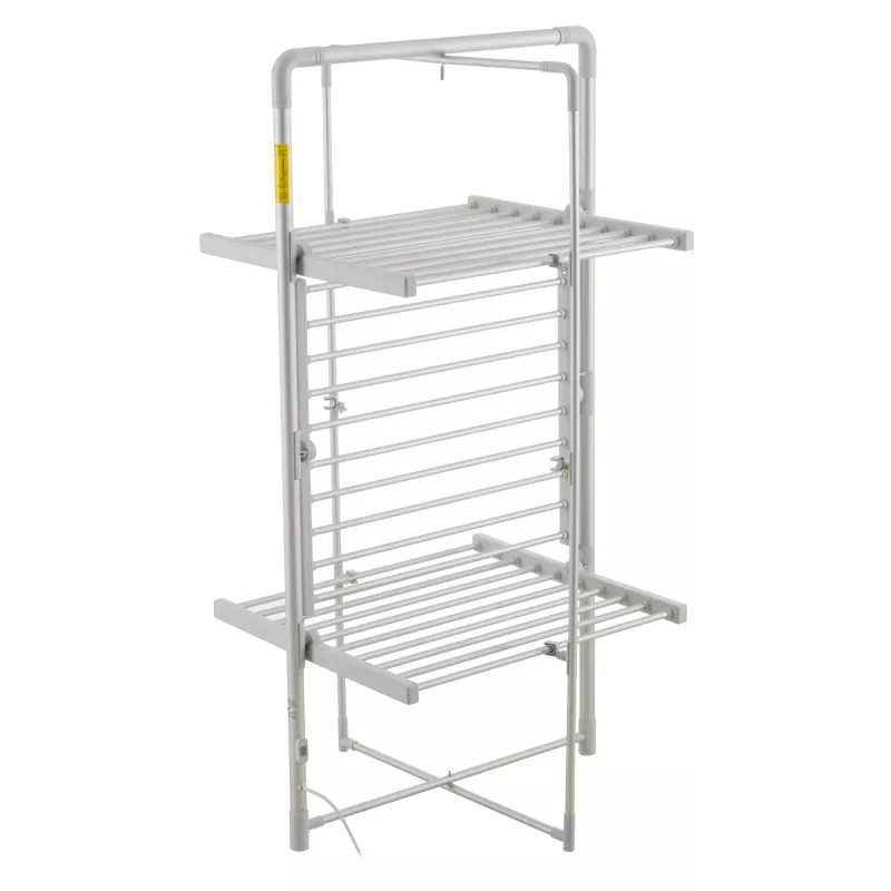Elektryczna składana suszarka na pranie Adler AD 7829 — 300 W, 148×52×90 cm, biała, wolnostojąca