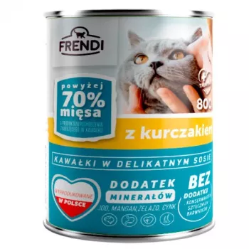 Mokra karma dla kota Frendi kawałki w sosie z kurczaka 800 g