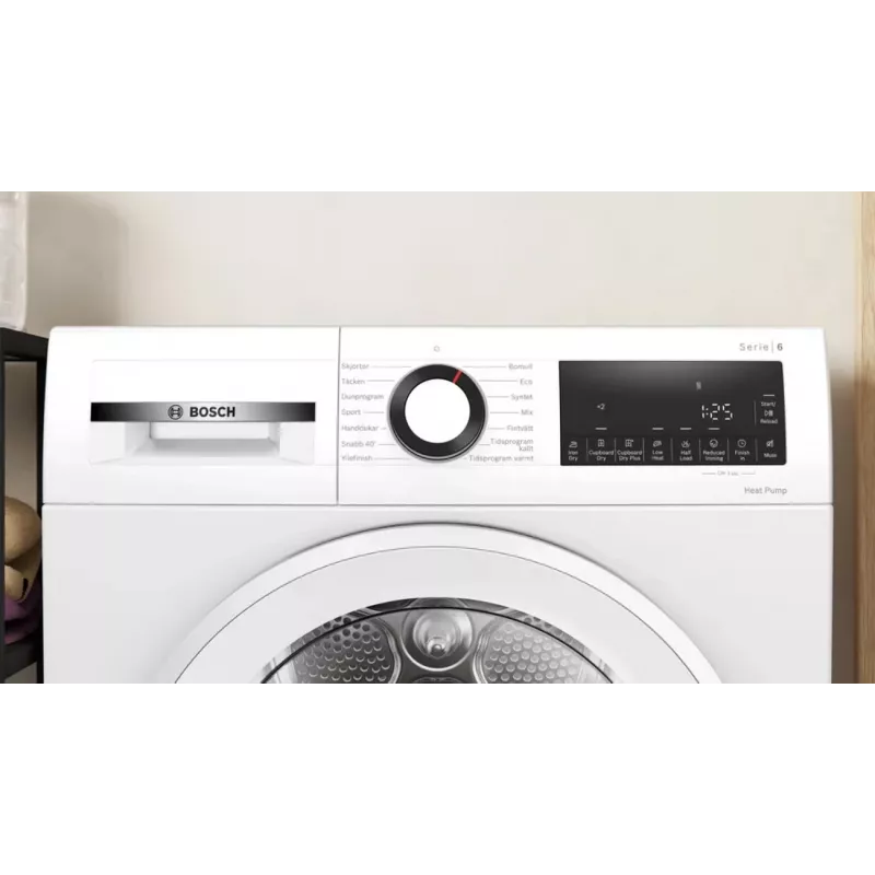 Bosch WQG2320LSN Suszarka kondensacyjna z pompą ciepła 8 kg Biała