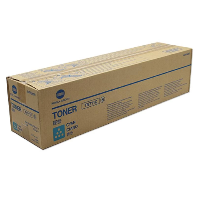 Konica Minolta TN-711C cyjan oryginalny toner (A3VU450)