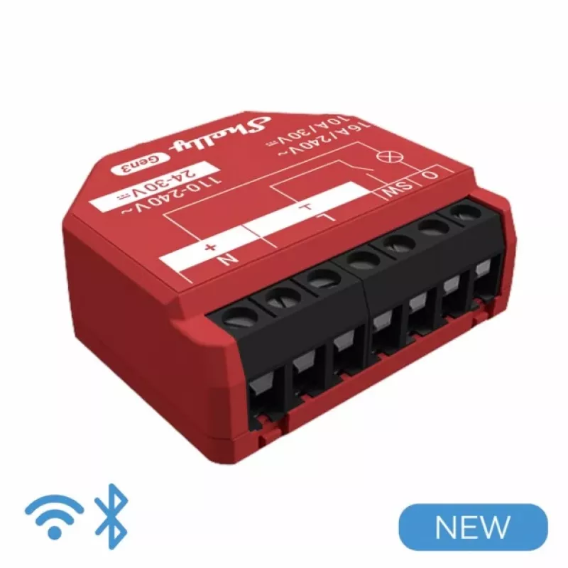 1PM Gen3 Variateur Bluetooth, Wi-Fi - Shelly