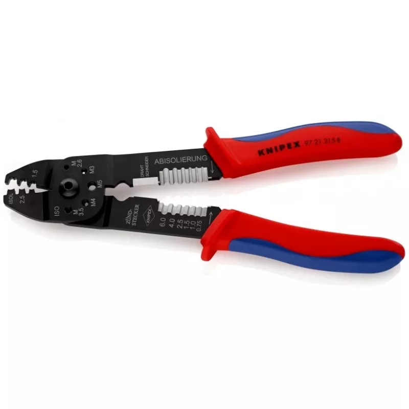 Narzędzie do zaciskania Knipex 97 21 215 B czarny, niebieski, czerwony