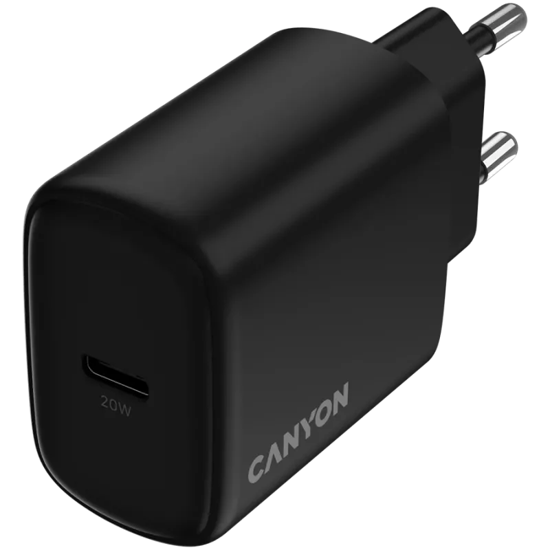 Ładowarka CANYON OnCharge 200 20W 1xPD EU Czarny