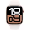 APPLE Watch Series 10 GPS 42mm Koperta ze stopu aluminium w kolorze różowego złota z paskiem sportowym Light Blush - S/M