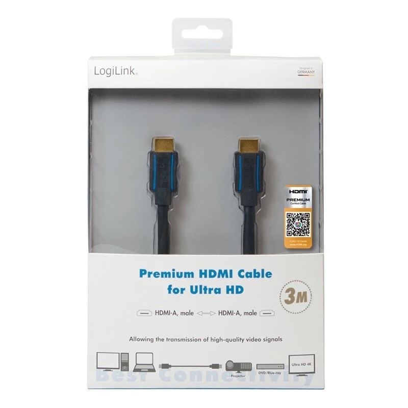 Kabel HDMI LogiLink CHB005 3 m
