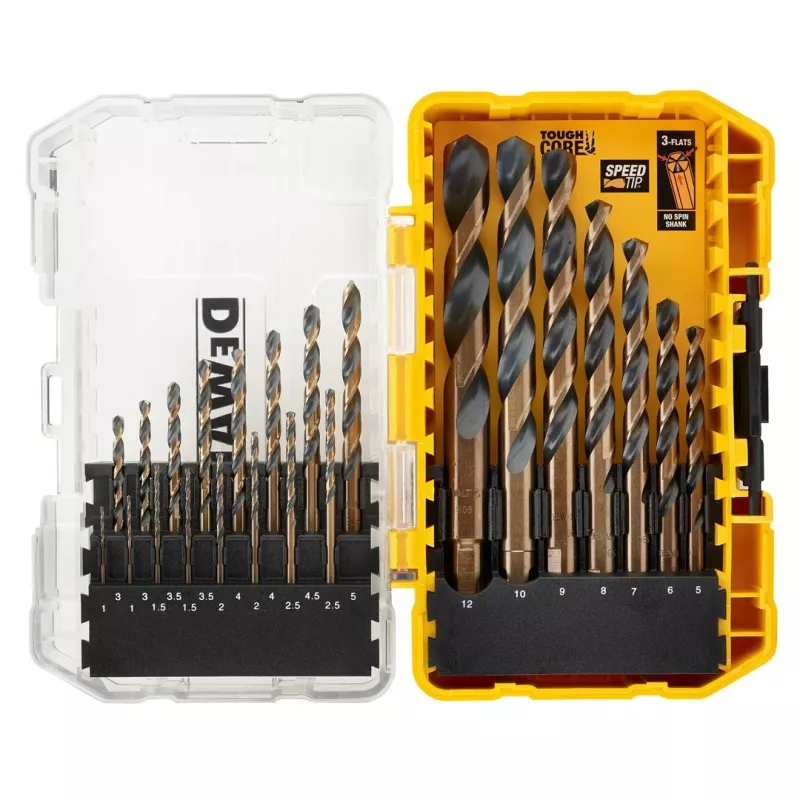 23PC Czarny&GOLD METAL DRILLING SET DT70729-QZ