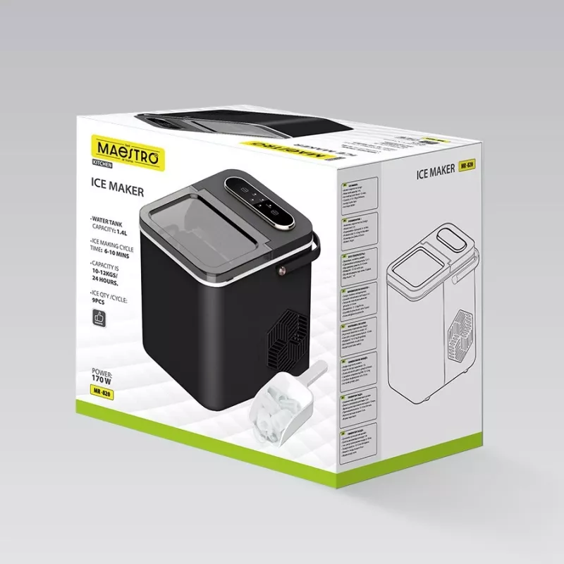 Maestro MR-820 – kompaktowa maszyna do lodu na blat, model MR-820
