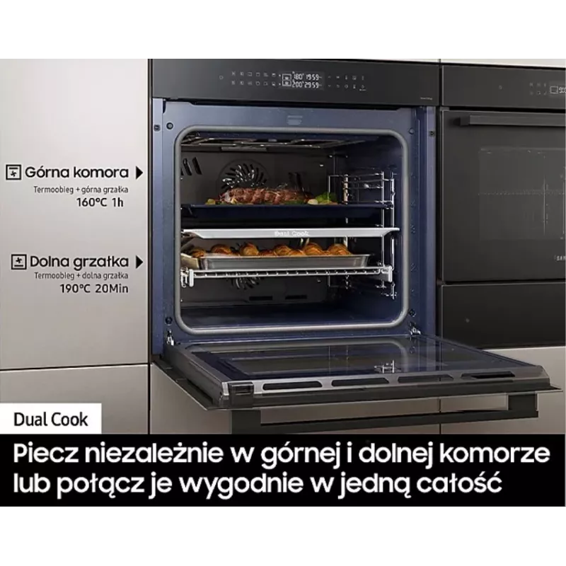 Piekarnik elektryczny do zabudowy Samsung NV7B42251AK — klasa efektywności energetycznej A+
