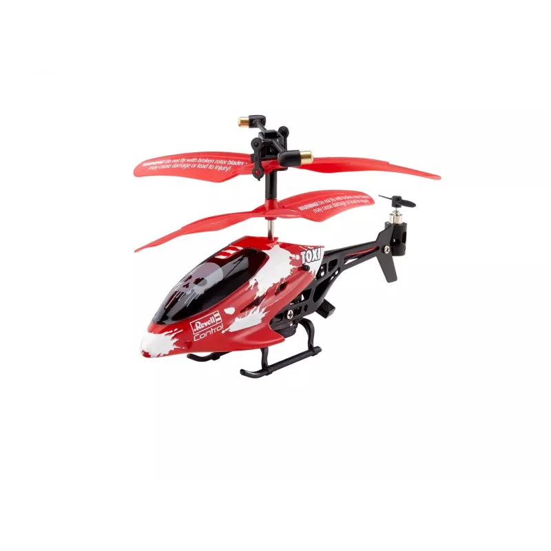 Helikopter RC Revell TOXI silnik elektryczny, LiPo 75 mAh, 15 g, biały/czerwony/czarny