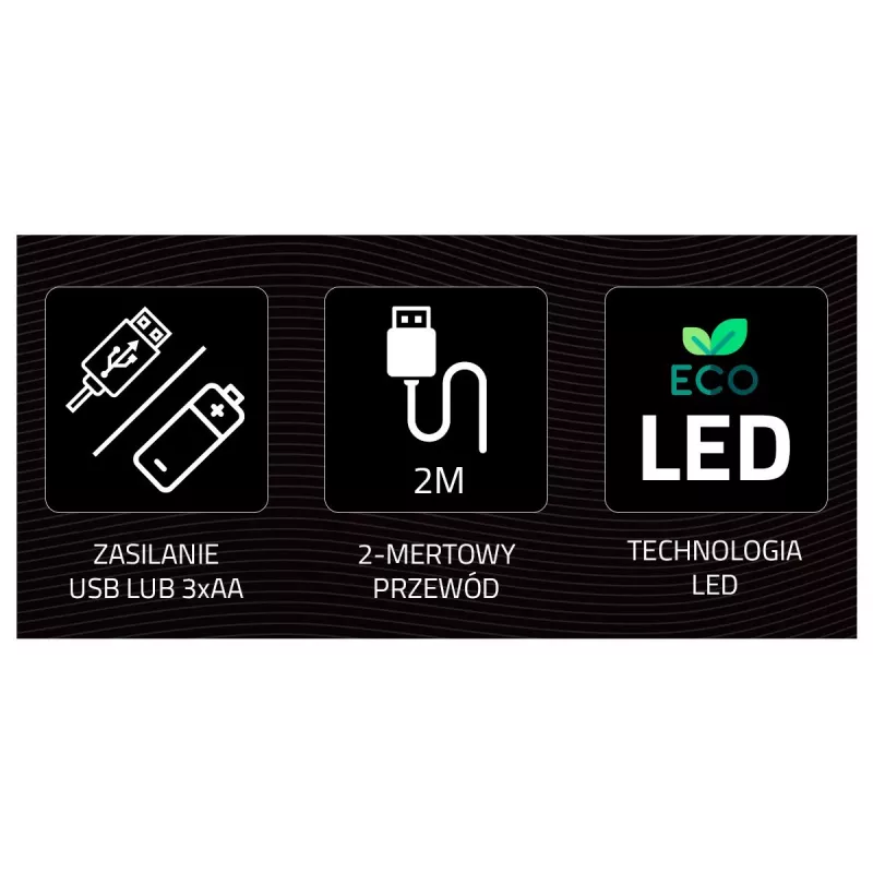 Dekoracyjne światło w stylu neonu MANTA SNL70WH Style Neon Lights CAT 2 białe 70 cm