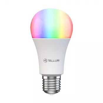 Inteligentna żarówka WiFi Tellur TLL331341 9W RGB Dimmer — Wi‑Fi RGB LED 9W, ściemnialna