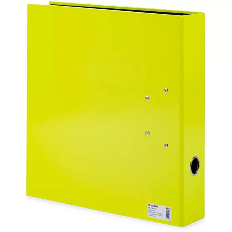 Ring Binder HERMA 20063 A4 żółty Round Ring 70mm Storage