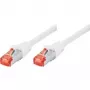 Tecline exertis Connect - Patch-Cable - RJ-45 (M) do RJ-45 (M) - 3 m - kabel SSTP - CAT 6 - bezhalogenowy - biały (71503W)
