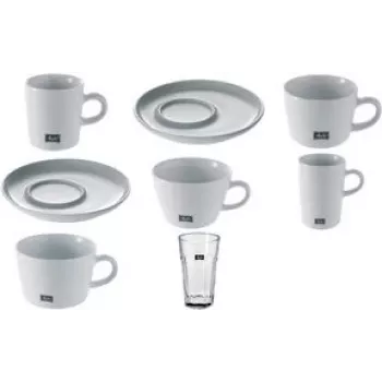 Porcelanowy spodek do espresso MELITTA M-Cups 110 mm — zestaw 6 sztuk