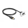 DeLOCK Easy 45 Moduł SuperSpeed USB USB 3.2 Gen 1 USB Typ-A żeński na męski 1m