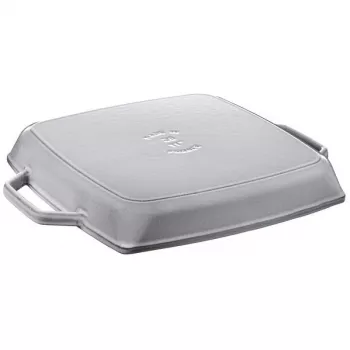 Patelnia grillowa Staub 40511-684-0 kwadratowa 28 cm, kompatybilna z indukcją, grafitowo-szary