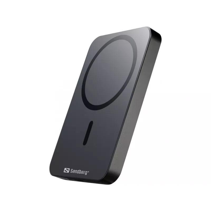 Przenośny powerbank Sandberg Mag Wireless Powerbank 5000 ALU, 5000 mAh