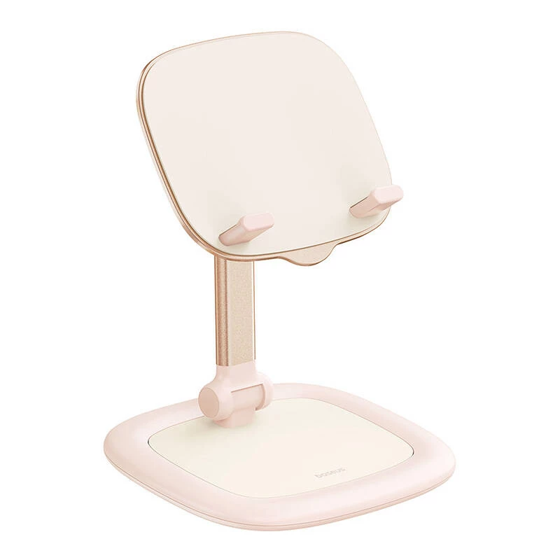 Stojak na tablet i telefon Baseus Seashell Series Pink — regulowana wysokość, lekki