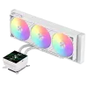 Chłodzenie cieczą Gamemax do CPU | GLACIER 360 LCD WH | Intel, AMD