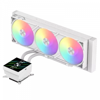 Chłodzenie cieczą Gamemax do CPU | GLACIER 360 LCD WH | Intel, AMD