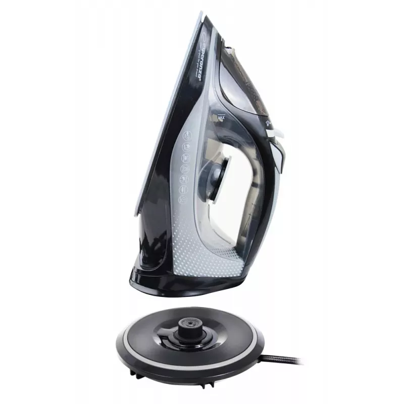 Żelazko parowe Esperanza EHI011 z ceramiczną stopą, szare, czarne, 2600 W