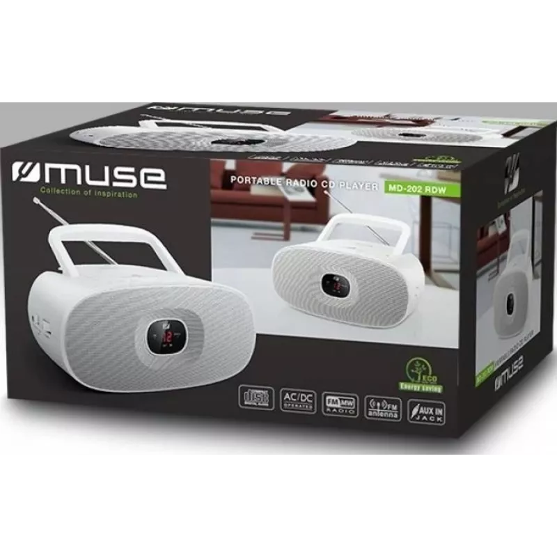 Przenośny odtwarzacz CD Muse MD-202 Biały