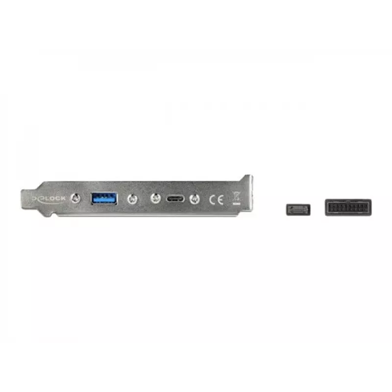 Wspornik slotowy DeLOCK 89934 z 1 portem USB Type-C i 1 portem USB Type-A
