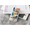 Etui ochronne na smartfona iKins do iPhone XS/S mozaika białe – twardy plecki, dekoracyjny wzór mozaiki