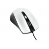 Przewodowa symetryczna mysz optyczna GEMBIRD MUS-4B-01-BS, USB typu A, 1200 DPI, 4 przyciski, czarno-srebrna