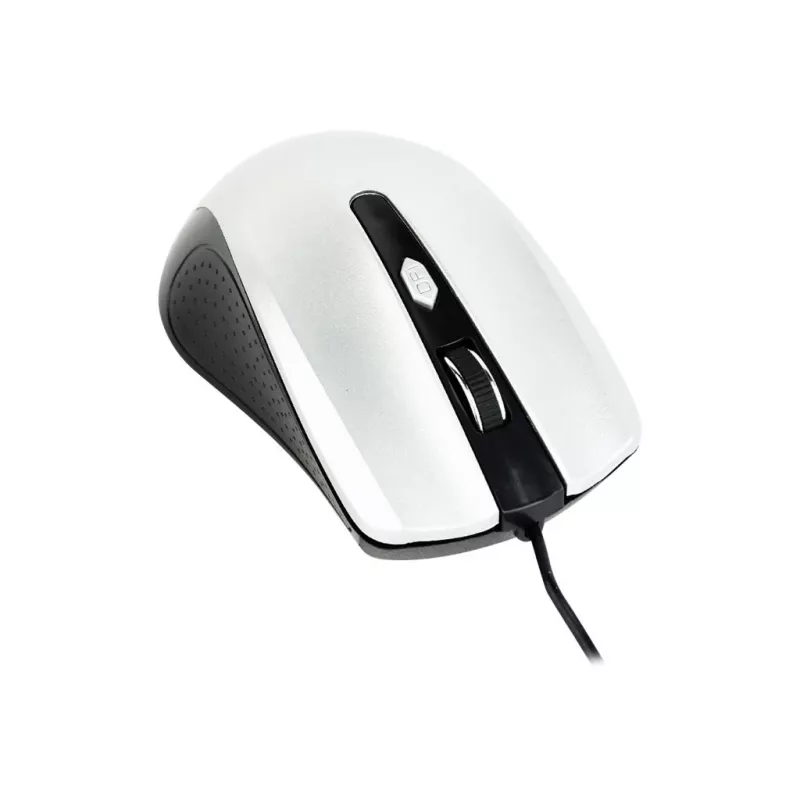 Przewodowa symetryczna mysz optyczna GEMBIRD MUS-4B-01-BS, USB typu A, 1200 DPI, 4 przyciski, czarno-srebrna