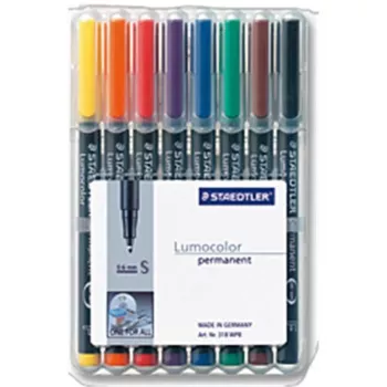 Marker permanentny Staedtler 313 WP8 czarny niebieski brązowy zielony pomarańczowy czerwony fioletowy żółty