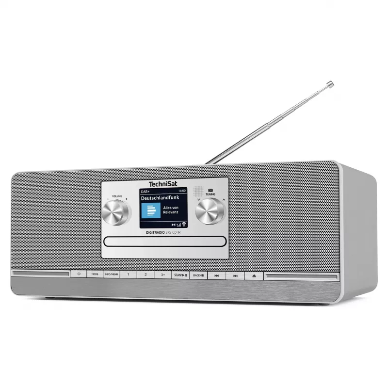 TechniSat DIGITRADIO 372 CD IR Internet Analogowe i cyfrowe Antracyt, Srebrny