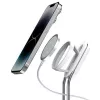 Uchwyt na telefon SODI SIM-300 srebrny MagSafe — podstawka biurkowa do iPhone'a zgodnego z MagSafe