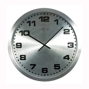 NeXtime klok 2906zw Mercure, Ø25 cm, ścienna, srebrny