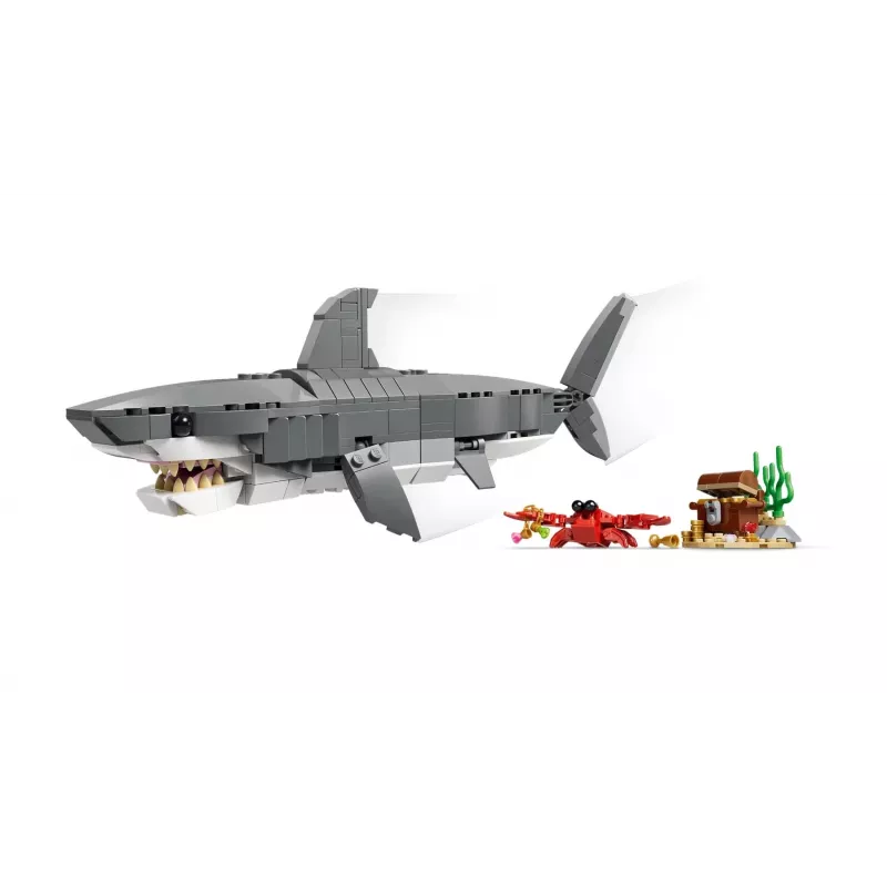 LEGO CREATOR 3 W 1 31381 Groźny Rekin ze Skrzynią Skarbów