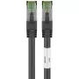 Kabel krosowy Goobay CAT 8.1, S/FTP (PiMF), czarny, 2 m - LSZH bezhalogenowy, miedź AWG 24 (66722)