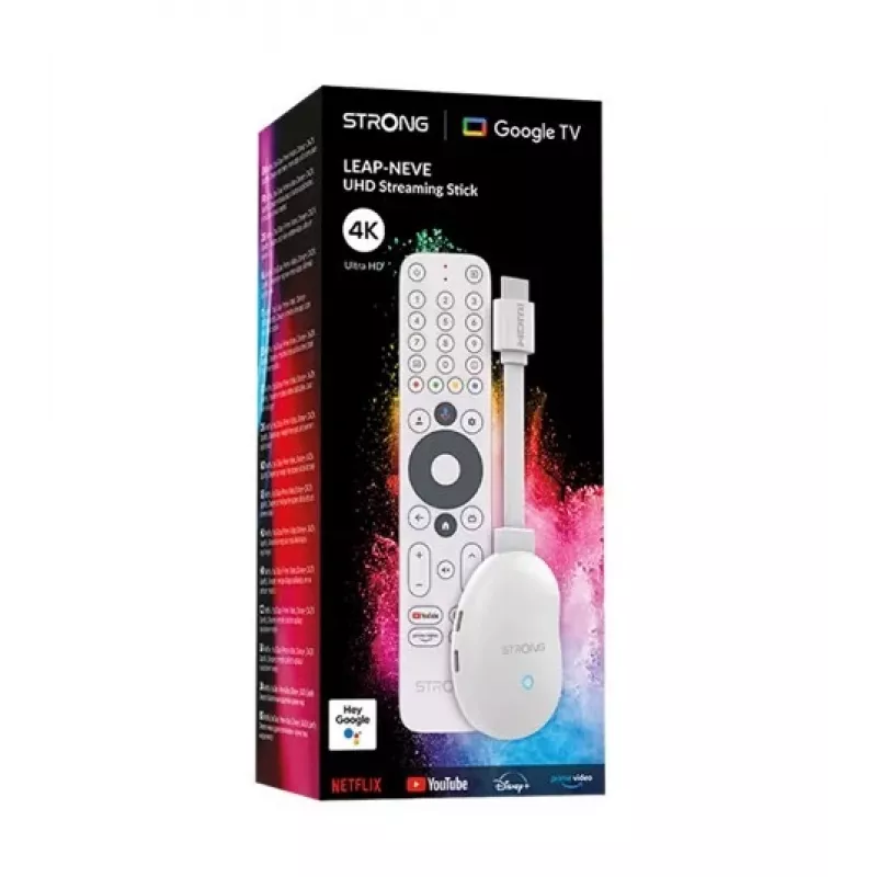 Odtwarzacz multimedialny STRONG, odtwarzanie telewizji internetowej, 4K Ultra HD, High Dynamic Range (HDR 10), High Dynamic (LEAP-NEVE)