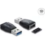 DELOCK adapter zmiany płci złącza Type-A na Type-E, model 67339, czarny