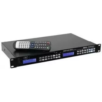 Odtwarzacz multimedialny Omnitronic DMP-103RDS Stereo USB SD — odtwarzanie stereo, obsługa USB i kart SD, tuner FM z RDS