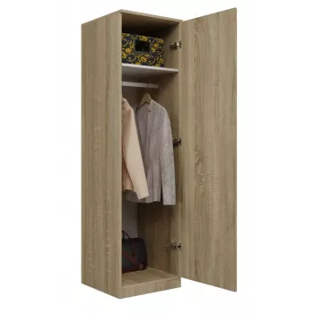 Szafa Topeshop SD-50 SON KPL 5 półek 1 drzwi Dąb