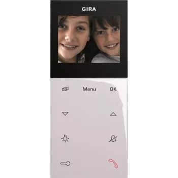 Wideostacja domofonowa Gira AP Plus 123903 w kolorze białym — natynkowa stacja wideo