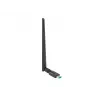 Karta WLAN wewnętrzna LANBERG NC-1200-WIE — Dwuzakresowy adapter USB WLAN, RTL8812BU, do 1200 Mbit/s, zewnętrzne anteny 2x2 (5 dBi), czarny